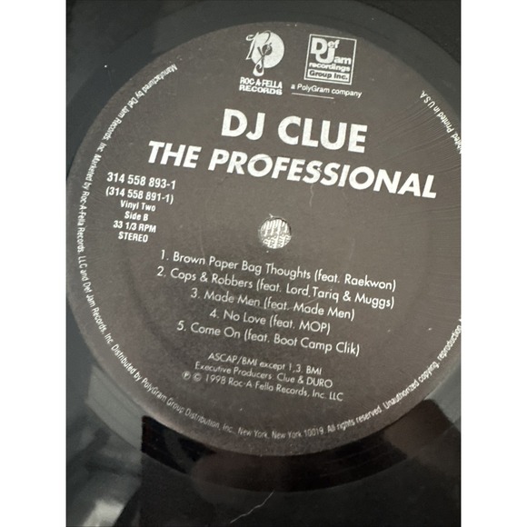 Other - The Professional DJ Clue Vinyl Record DefJam 1998 Rap Hip hop